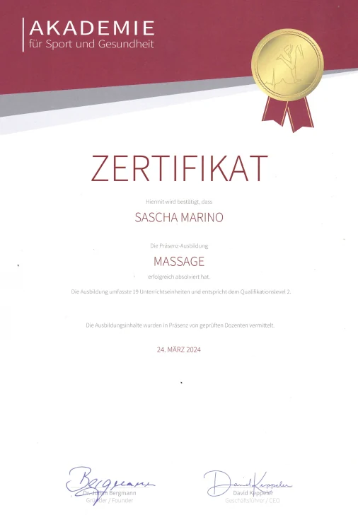 Massage – Akademie für Sport und Gesundheit